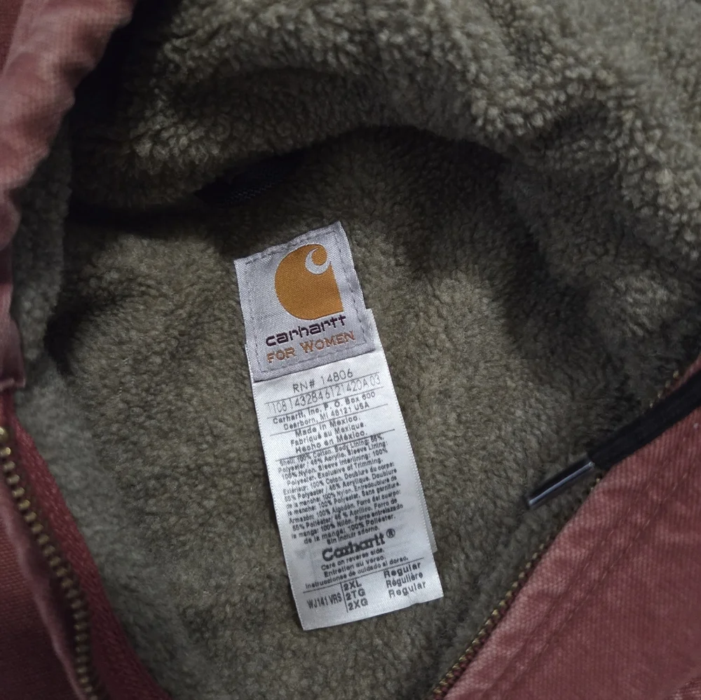 Carhartt Sierra Jacket Womens 2XL Sherpa‎ Lined - Picture 5 of 6